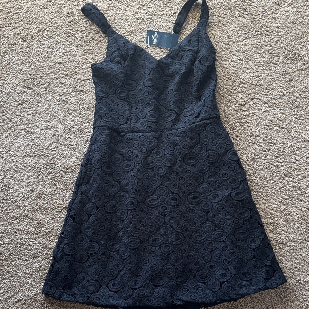 Hollister black Lace Mini Dress